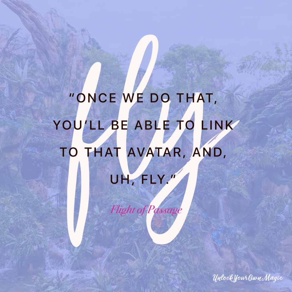 “Once we do that, you’ll be able to link to that avatar, and, uh, fly.” – Flight of Passage