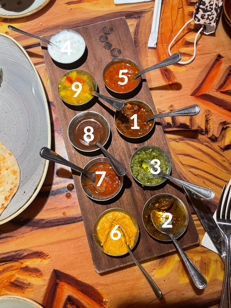 A Ranking of the Sanaa Indian Bread Service Dips.